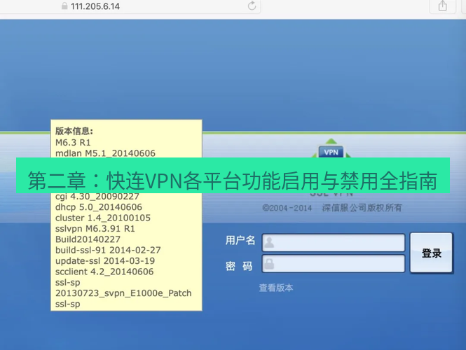 快连VPN 第二章：快连VPN各平台功能启用与禁用全指南